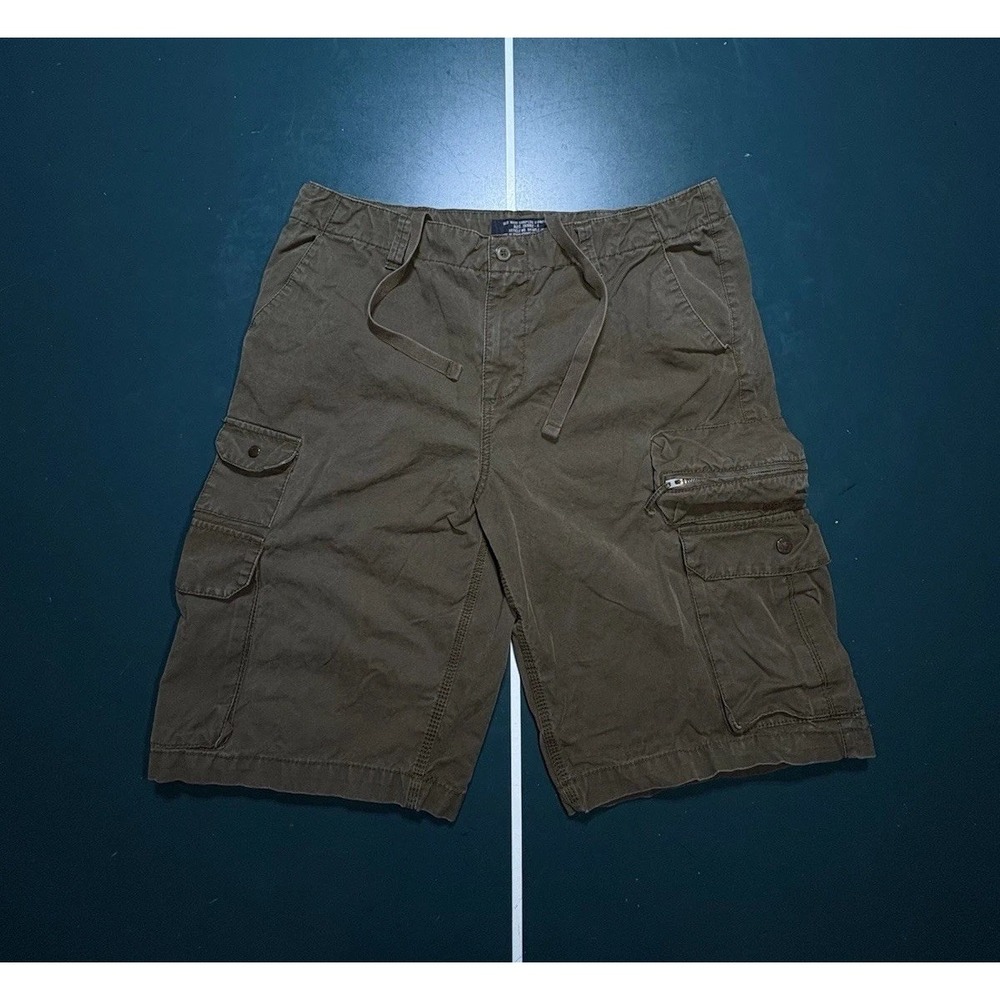 Vintage Old Navy Surplus Baggy Cargo Shorts‎ Men 36 Brown Paratrooper Skater Y2K